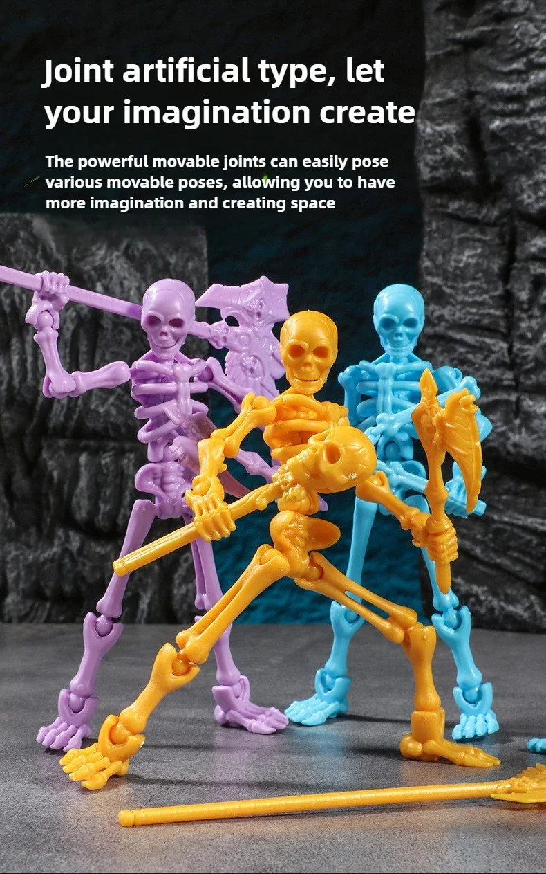 3D Multi Joints Skeleton Figure